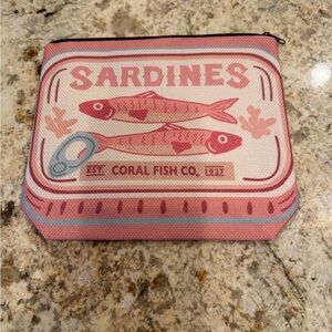 Pink Sardines Pet Fish Pencil Pouch